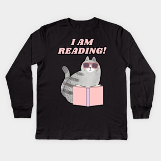 I am Reading! Kids Long Sleeve T-Shirt